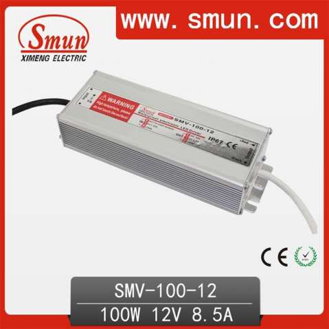 100W LED Power Supply LED Driver Waterproof 12V IP67 CE RoHS 2 Years Warranty